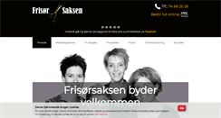 Desktop Screenshot of frisoersaksen.dk