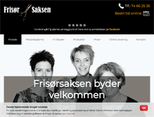 Tablet Screenshot of frisoersaksen.dk